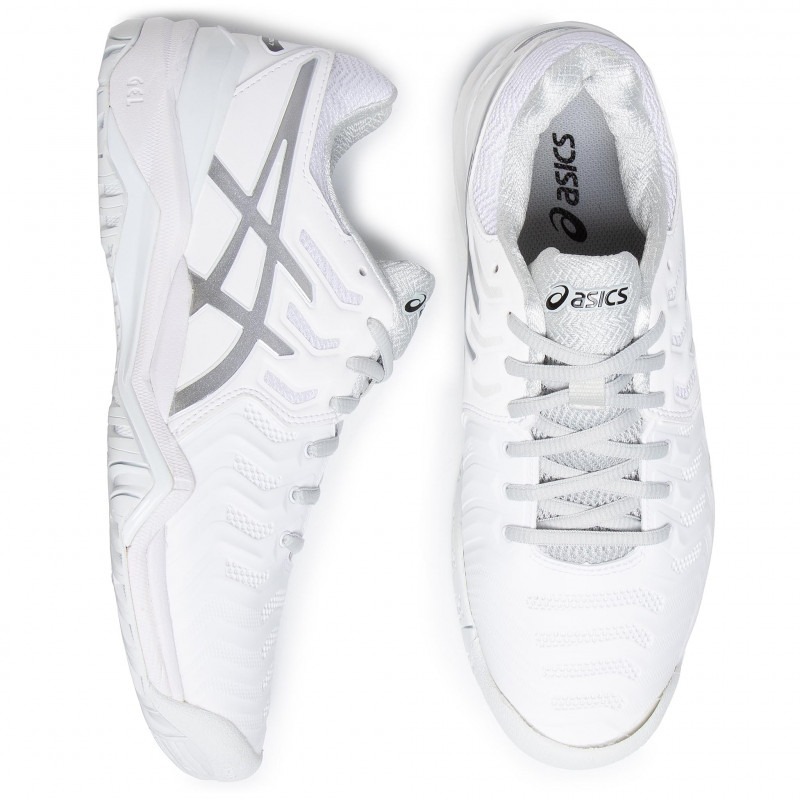 Asics Gel-Resolution 7 M (White/Silver) - Image 4
