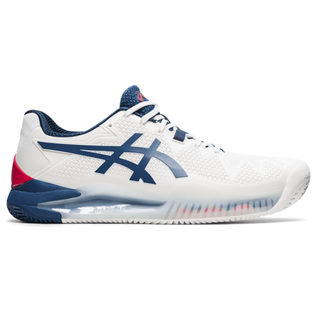 Asics Gel-Resolution 8 Clay M 2021 (White/Mako Blue)