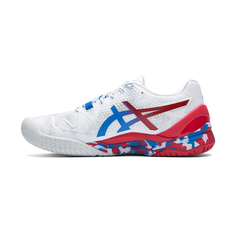 Asics Gel-Resolution 8 L.E. W (White/Electric Blue) - Image 6
