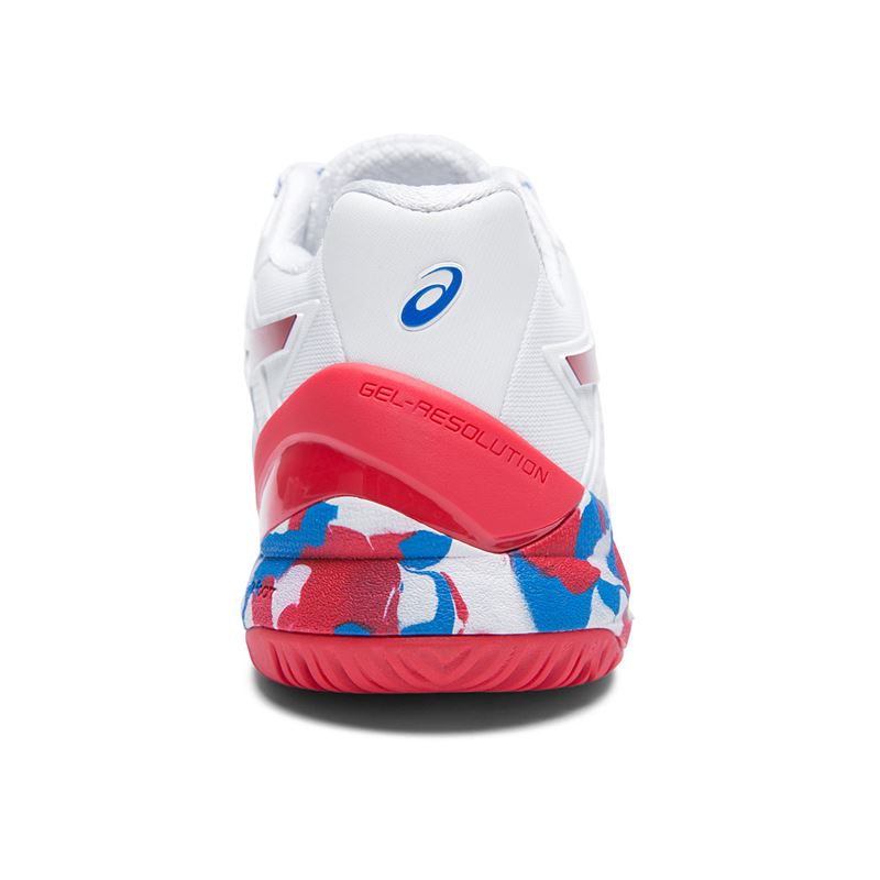 Asics Gel-Resolution 8 L.E. W (White/Electric Blue) - Image 5