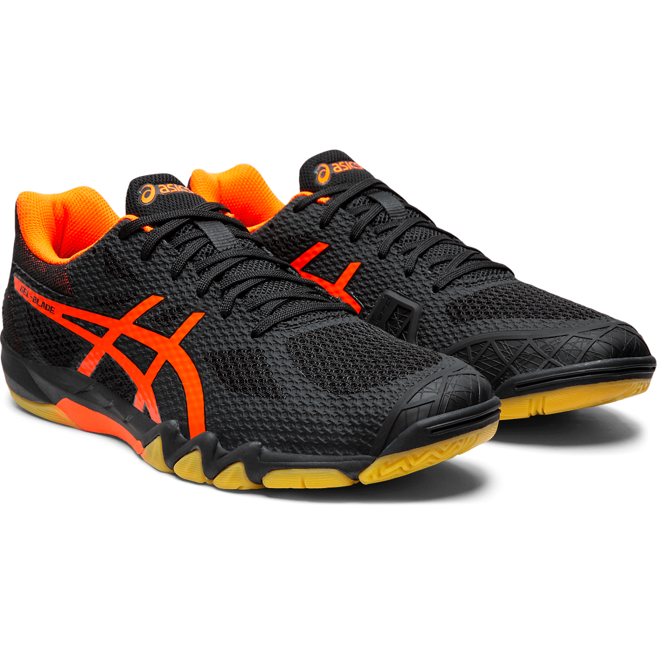 Asics Gel-Blade 7 M (Black/Shocking Orange) - Image 2