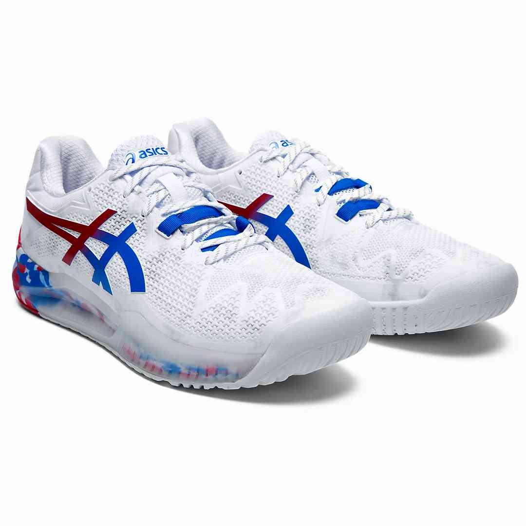 Asics Gel-Resolution 8 L.E. M (White/Electric Blue) - Image 2